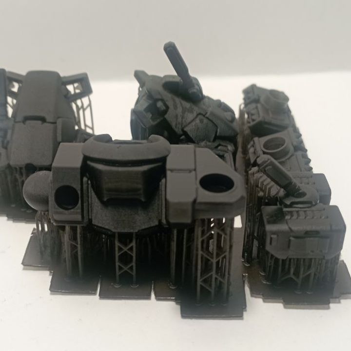 Tuai Cloud Hammer Qx1, proxy miniature, weapons, 28mm heroic scale unpainted resin, view 6