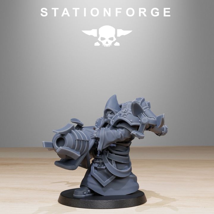 Tech Priests Scavenger Volatiles Infantry (10 Units), 28mm heroic scale unpainted resin, view 5
