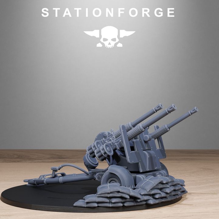 Free Guard Light Artillery, Imperial Army proxy miniature, 28mm heroic scale unpainted resin, view 7