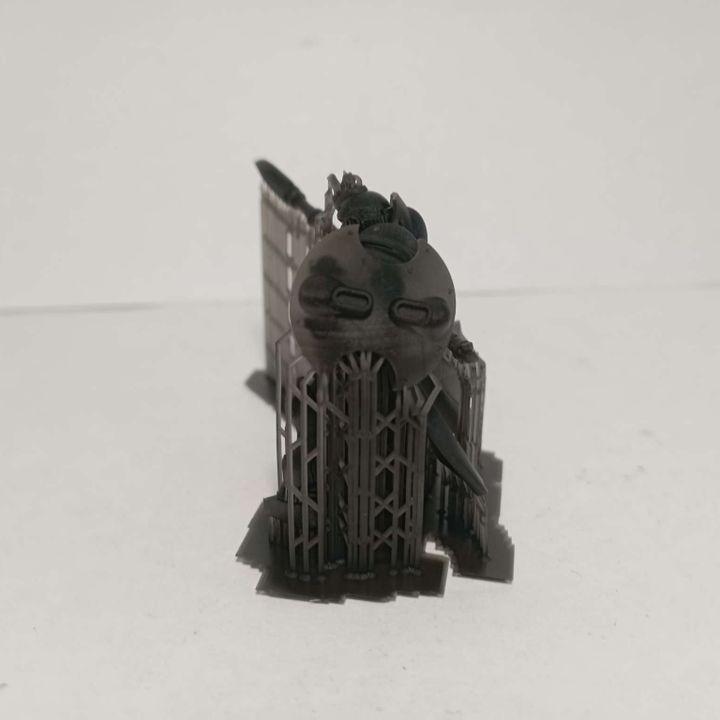 Techeart Commander, Space Knights proxy miniature, character, 28mm heroic scale unpainted resin, view 8