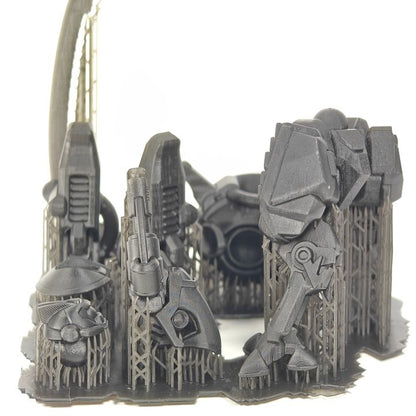 Tuai Warmaster Keen Stargaze, proxy miniature, 28mm heroic scale unpainted resin, view 5
