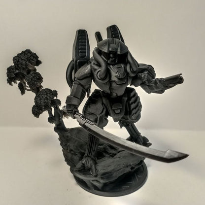 Tuai Warmaster Keen Stargaze, proxy miniature, 28mm heroic scale unpainted resin, view 6