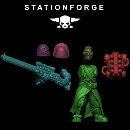 Tech Priests Scavenger Infantry Builder Kit (24 Units), 28mm heroic scale unpainted resin, view 3