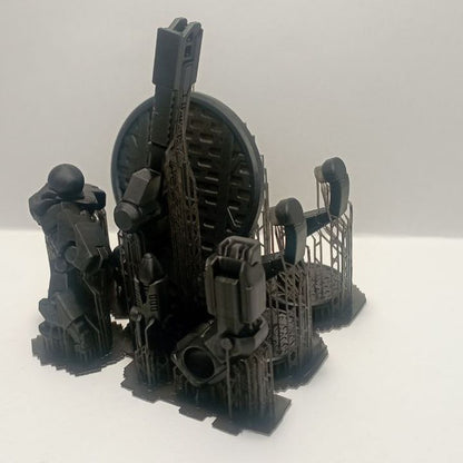 Tuai Cloud Hammer Qx1, proxy miniature, weapons, 28mm heroic scale unpainted resin, view 8
