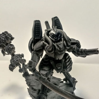 Tuai Warmaster Keen Stargaze, proxy miniature, 28mm heroic scale unpainted resin, view 7