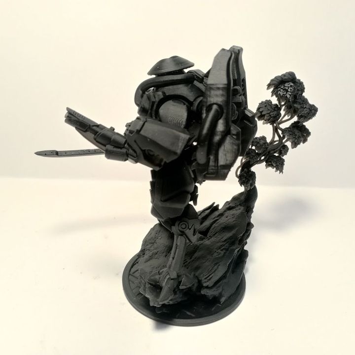 Tuai Warmaster Keen Stargaze, proxy miniature, 28mm heroic scale unpainted resin, view 9