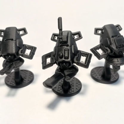 Tuai Shadow Combat Suits, proxy miniature, 28mm heroic scale unpainted resin, view 2