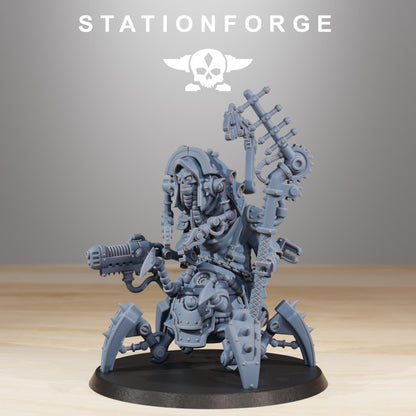 Scavenger Buglator, Tech Priests proxy miniature, 28mm heroic scale unpainted resin