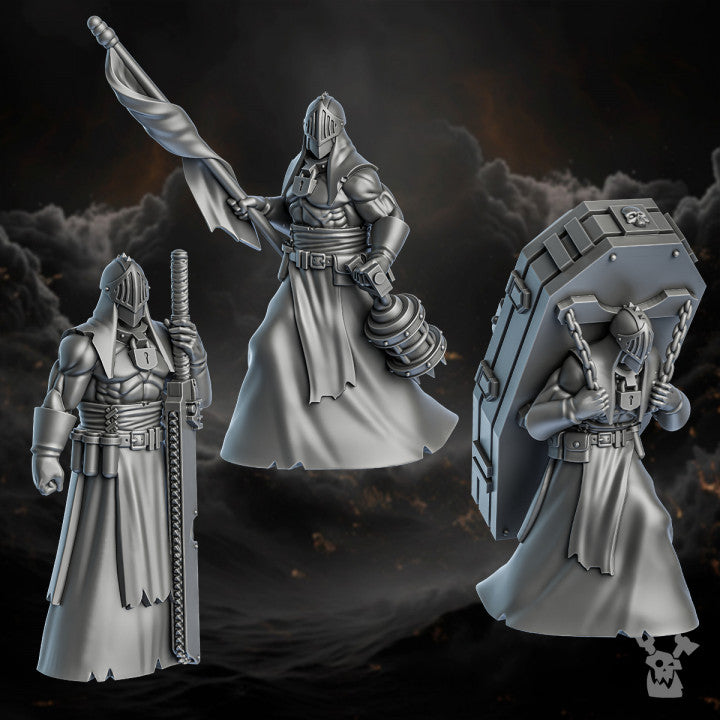 Battle Sisters Grimms, proxy miniature, 28mm heroic scale unpainted resin