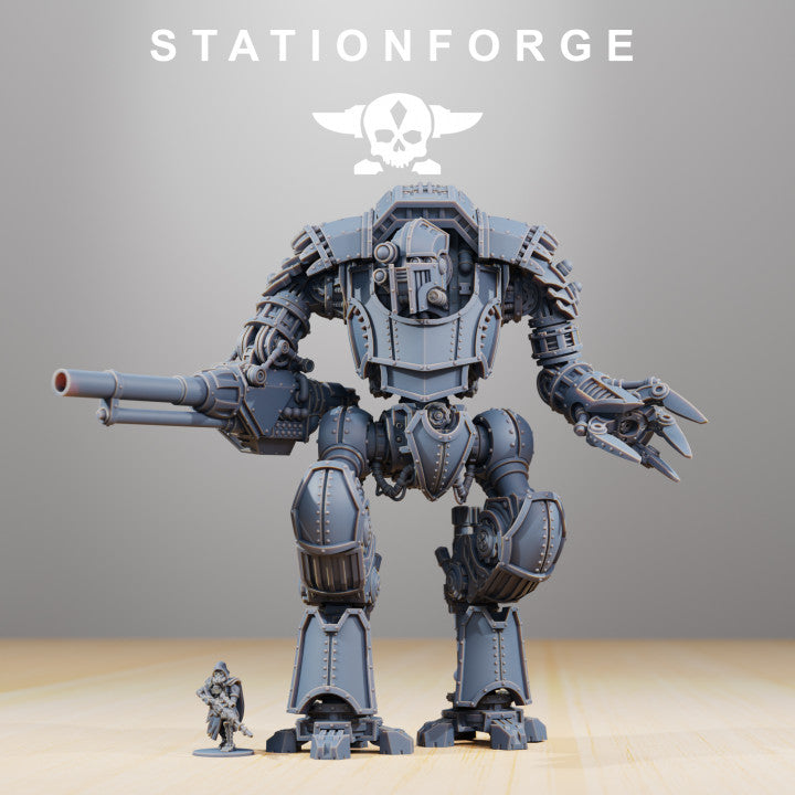Scavenger Defender MK1, Tech Priests proxy miniature, 28mm heroic scale unpainted resin