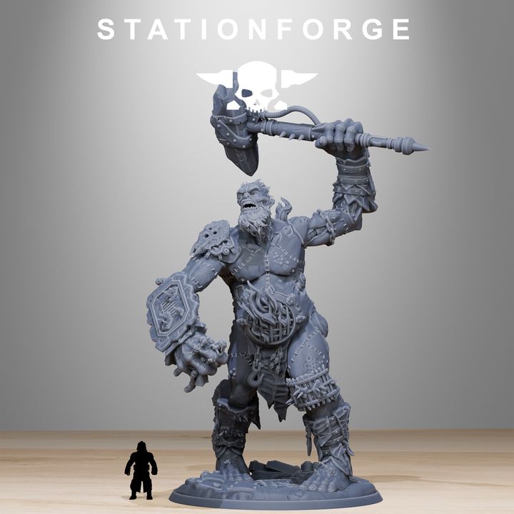 Dark Space Knights Giant Fagrog, proxy miniature, 28mm heroic scale unpainted resin