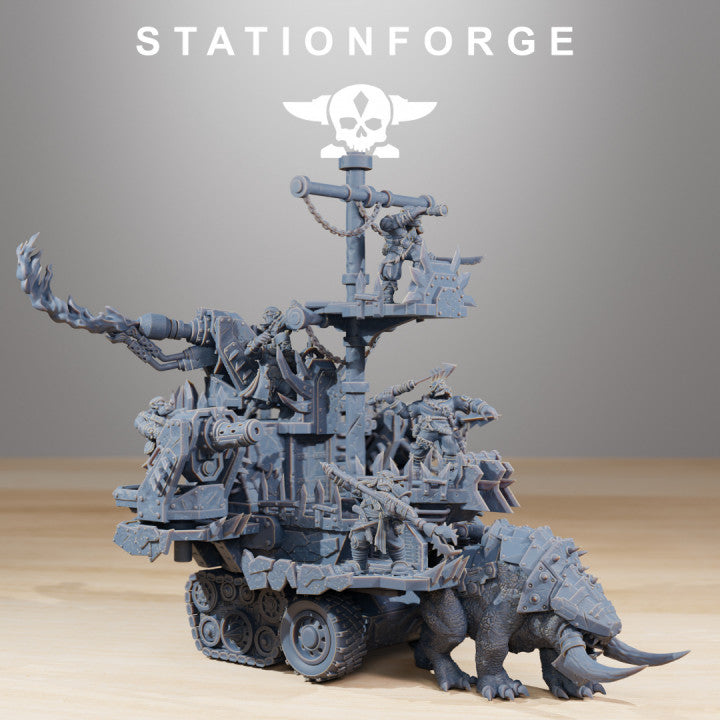 Orks Death Mounta, proxy miniature, 28mm heroic scale unpainted resin