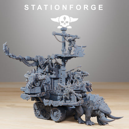 Orks Death Mounta, proxy miniature, 28mm heroic scale unpainted resin