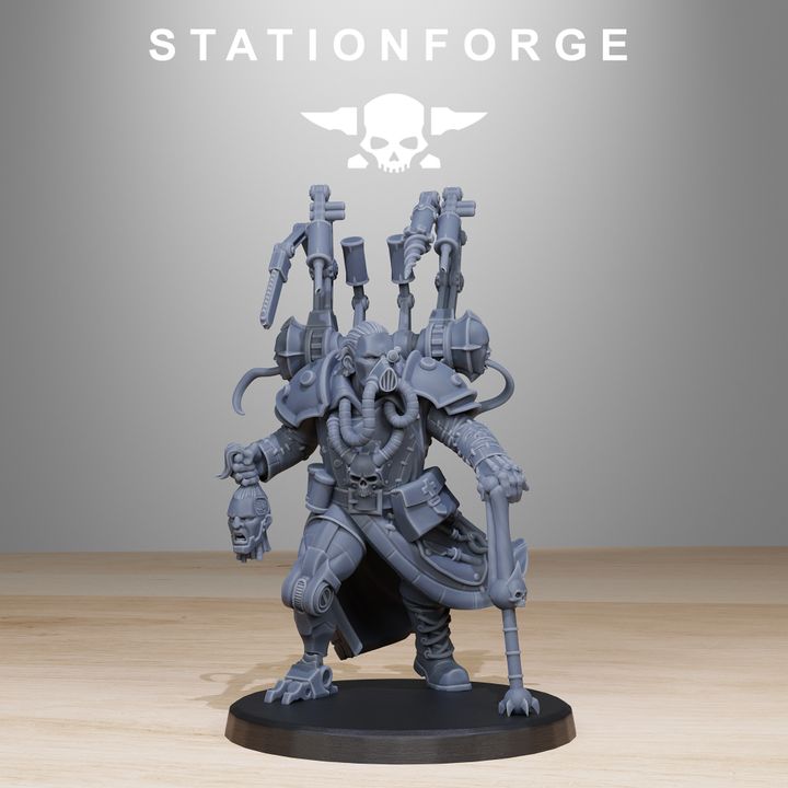 Imperial Ivan Kruck, Dark Space Knights proxy miniature, 28mm heroic scale unpainted resin