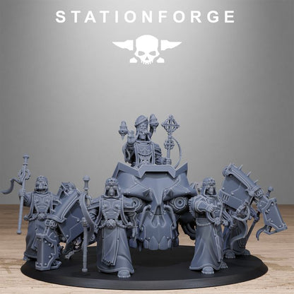 Scavenger Lectern Walker, Tech Priests proxy miniature, 28mm heroic scale unpainted resin