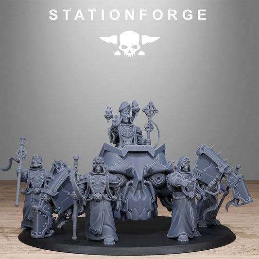 Scavenger Lectern Walker, Tech Priests proxy miniature, 28mm heroic scale unpainted resin