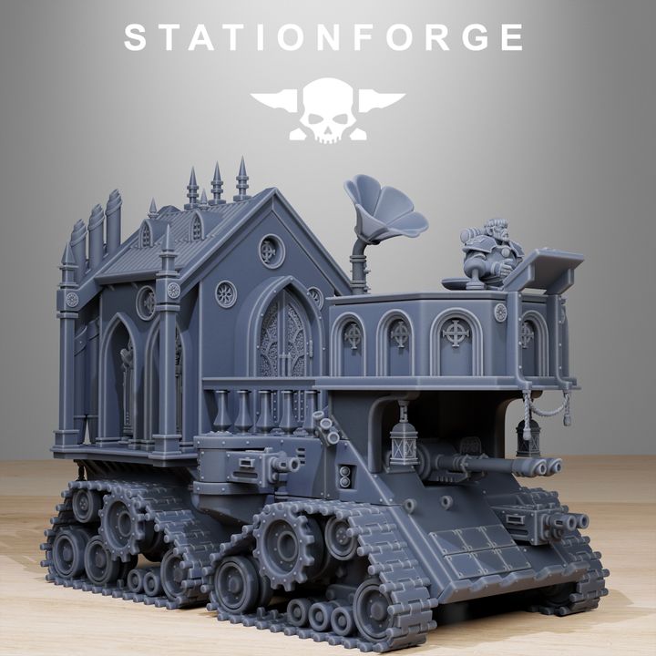 Imperial Army Tank, proxy miniature, 28mm heroic scale unpainted resin