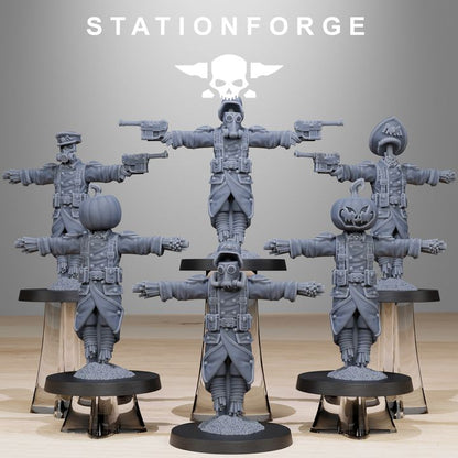 Imperial Army Grim Guard Scarecrow (6 Units), 28mm heroic scale unpainted resin