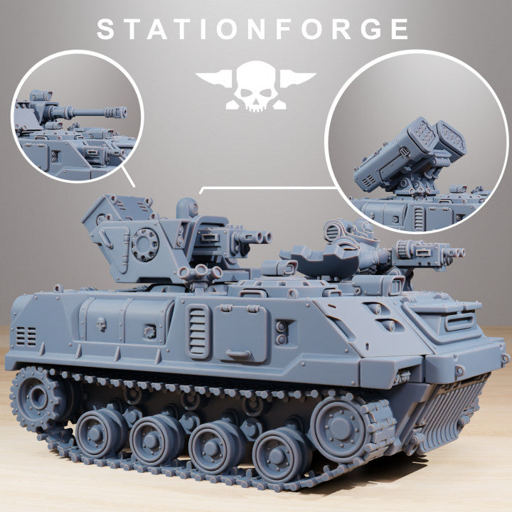Space Knights Predator Tank, proxy miniature, 28mm heroic scale unpainted resin