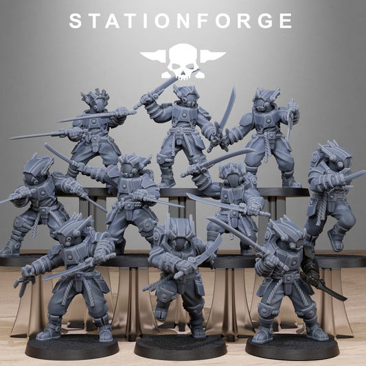 Tuai Melee Infantry, proxy miniature, 28mm heroic scale unpainted resin