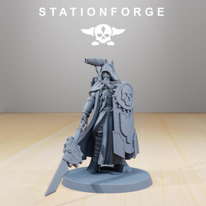 Scavenger Legionnaire, Tech Priests proxy miniature, infantry, 28mm heroic scale unpainted resin