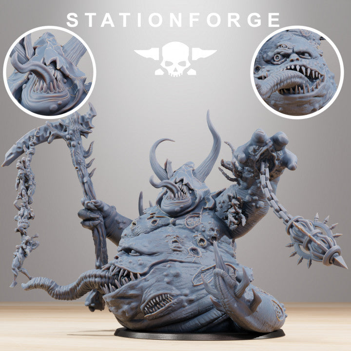 Dark Space Knights Guard Sporeus, proxy miniature, infantry, 28mm heroic scale unpainted resin