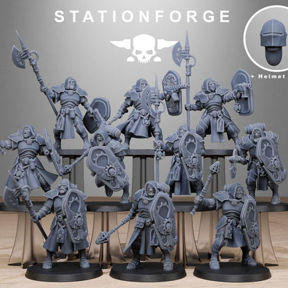 Imperial Army Purifiers, proxy miniature, 28mm heroic scale unpainted resin