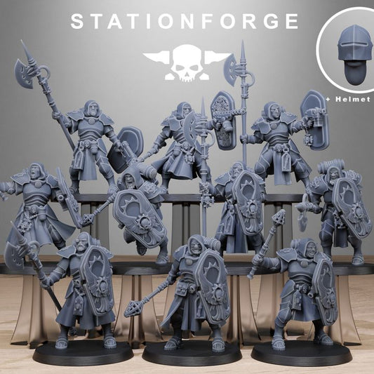 Imperial Army Purifiers, proxy miniature, 28mm heroic scale unpainted resin