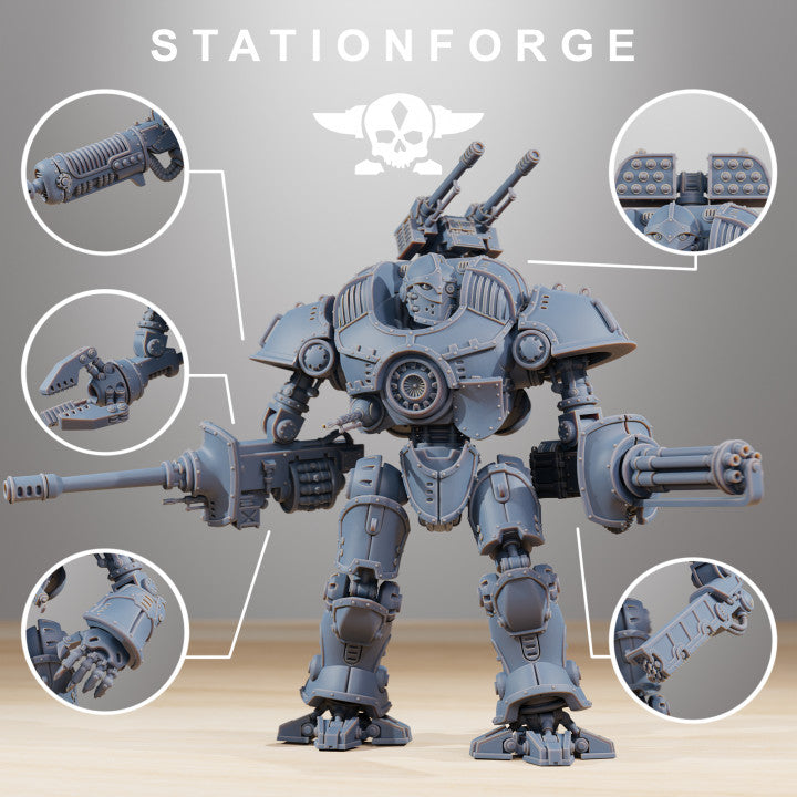 Scavenger Defender MK2, Tech Priests proxy miniature, 28mm heroic scale unpainted resin