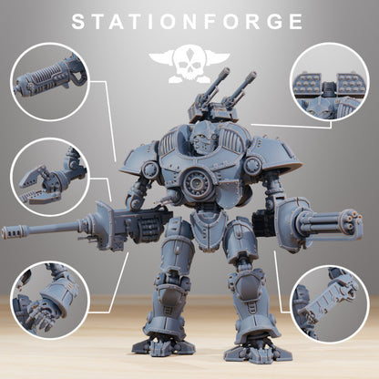 Scavenger Defender MK2, Tech Priests proxy miniature, 28mm heroic scale unpainted resin