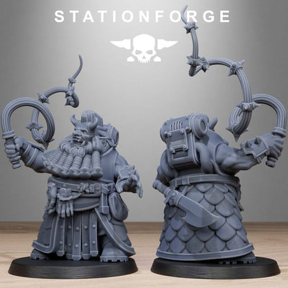 Dark Space Knights Guard Dwarves, proxy miniature, infantry, 28mm heroic scale unpainted resin, view 6