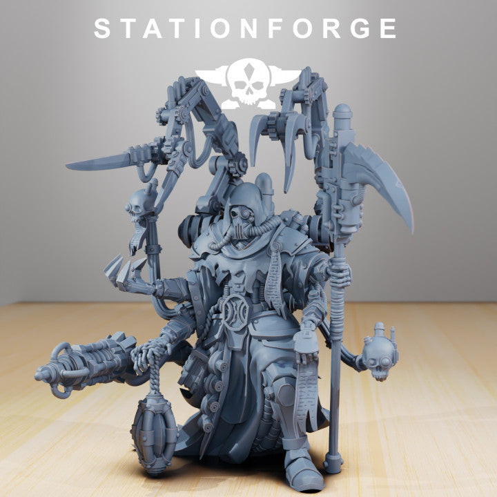 Scavenger Seeker, Tech Priests proxy miniature, 28mm heroic scale unpainted resin