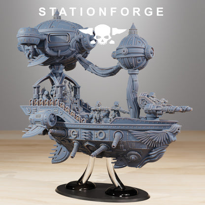 Scavenger Floating Chapel, Tech Priests proxy miniature, 28mm heroic scale unpainted resin