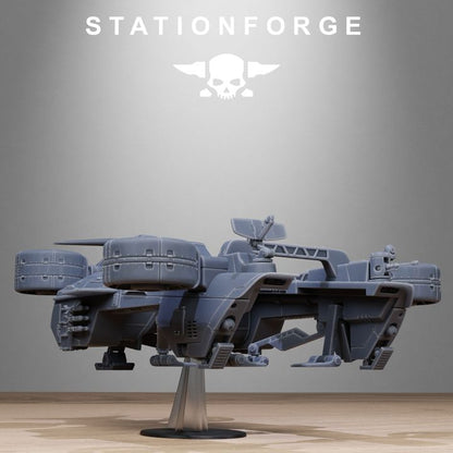 Free Guard Skycrane, Imperial Army proxy miniature, infantry, 28mm heroic scale unpainted resin, view 6