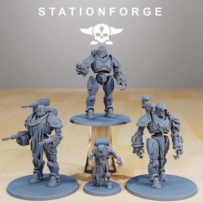 Scavenger Droitex MK2, Tech Priests proxy miniature, 28mm heroic scale unpainted resin