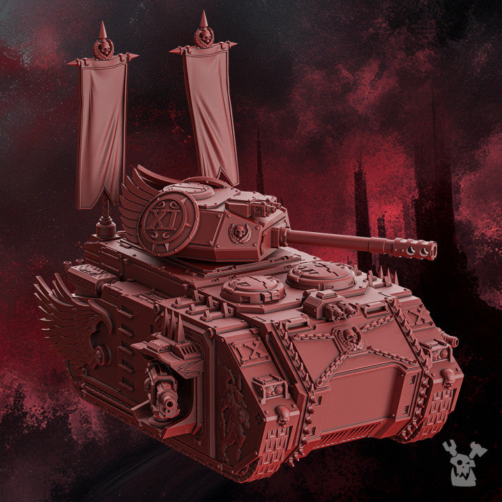 Crimson Knights Apc, proxy miniature, transport, 28mm heroic scale unpainted resin