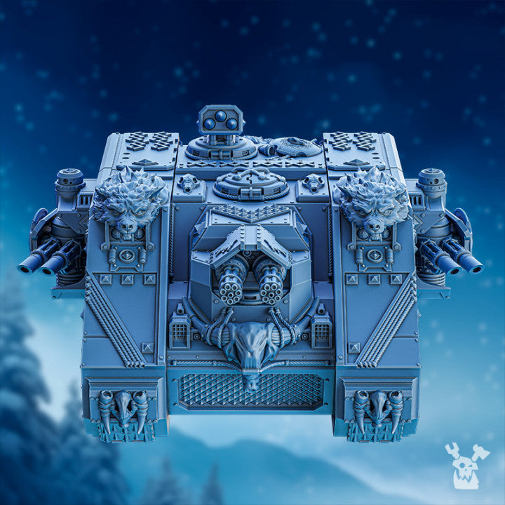 Wolf Knights Voltor Asv, proxy miniature, vehicle, 28mm heroic scale unpainted resin, view 4