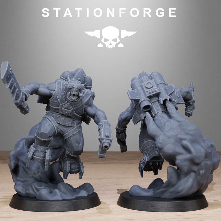 Orks Flyers, proxy miniature, 28mm heroic scale unpainted resin, view 7