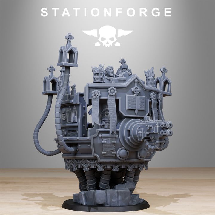 Imperial Army Pulpit, proxy miniature, 28mm heroic scale unpainted resin