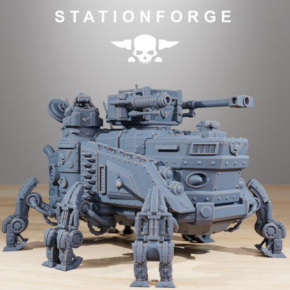 Scavenger Heavy Tank, Tech Priests proxy miniature, 28mm heroic scale unpainted resin