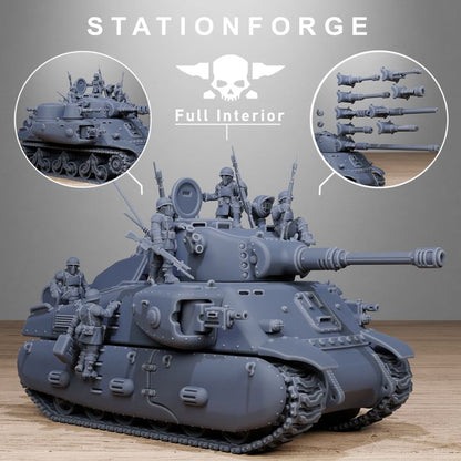 Free Guard Battle Tank, Imperial Army proxy miniature, 28mm heroic scale unpainted resin