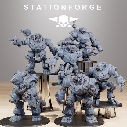 Tech Priests Raticus Clankers (6 Units), 28mm heroic scale unpainted resin