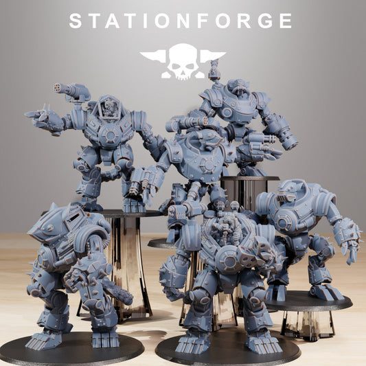 Tech Priests Raticus Clankers (6 Units), 28mm heroic scale unpainted resin