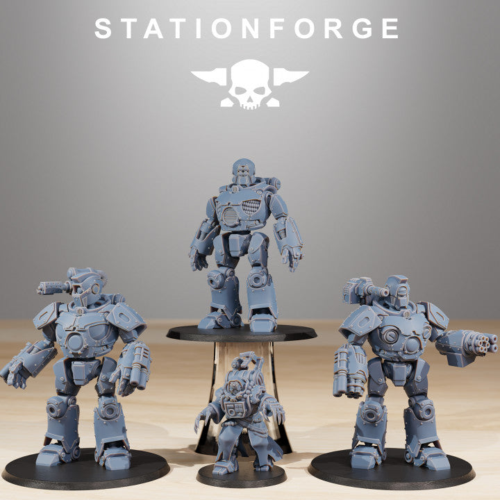Scavenger Droitex MK3, Tech Priests proxy miniature, 28mm heroic scale unpainted resin