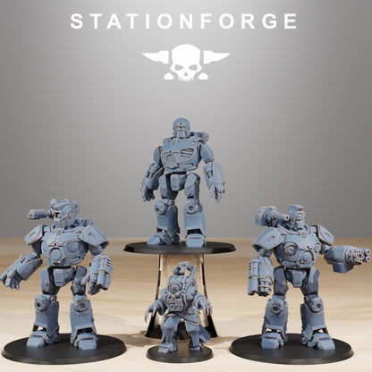 Scavenger Droitex MK3, Tech Priests proxy miniature, 28mm heroic scale unpainted resin