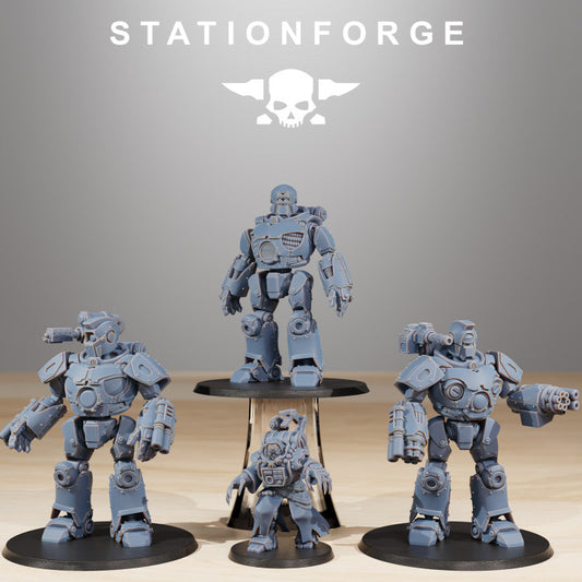 Scavenger Droitex MK3, Tech Priests proxy miniature, 28mm heroic scale unpainted resin