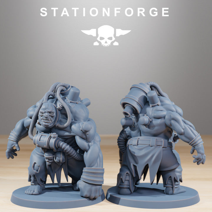 Dark Space Knights Guard Nomads, proxy miniature, infantry, 28mm heroic scale unpainted resin, view 5