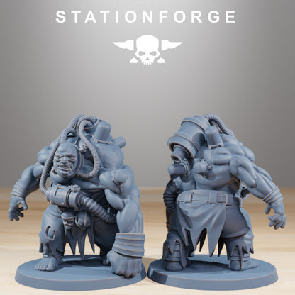 Dark Space Knights Guard Nomads, proxy miniature, infantry, 28mm heroic scale unpainted resin, view 5
