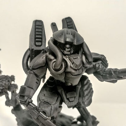 Tuai Warmaster Keen Stargaze, proxy miniature, 28mm heroic scale unpainted resin, view 10