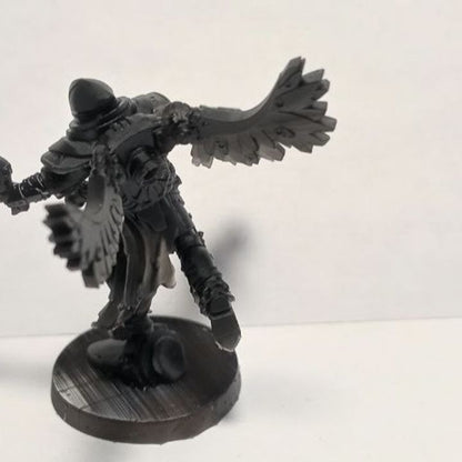 Dark Space Knights Airborne Witches Squad, proxy miniature, 28mm heroic scale unpainted resin, view 9